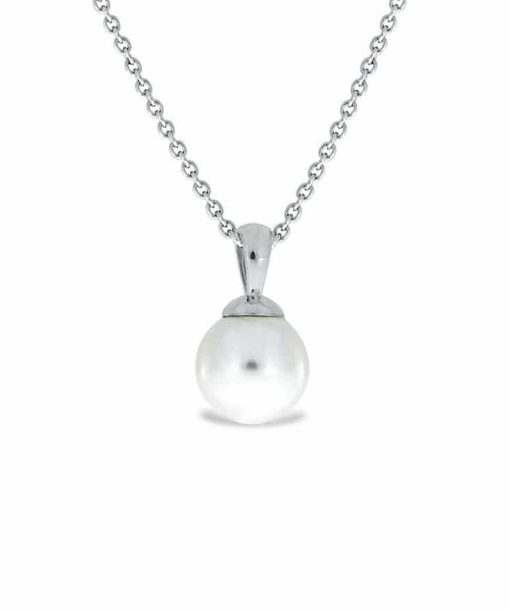 Smykke i sølv med perle