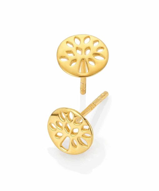 Øredobber i sølv livets tre