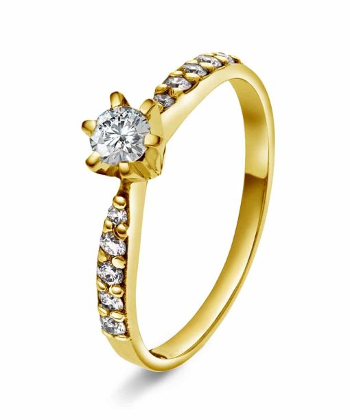 Superstar ring, Diamant 0.38ct (TWSI)