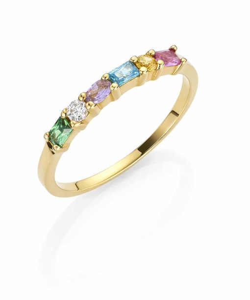 GD Signatur Emine Forgylt ring i sølv med zirkonia