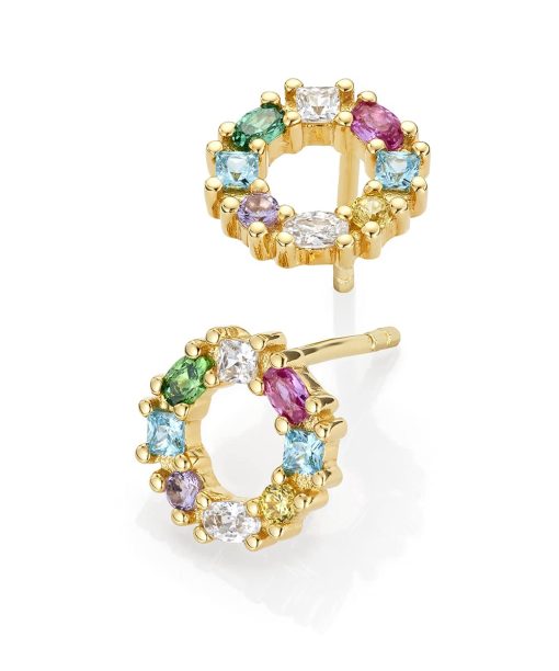 GD Signatur Emine Forgylt ørepynt i sølv med zirkonia