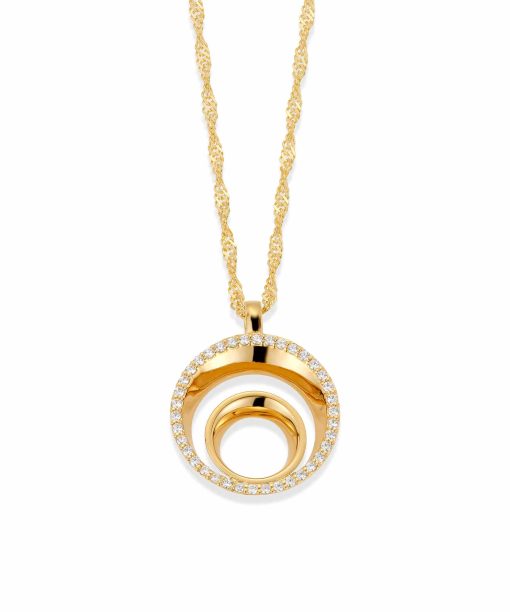 Amine smykke i sølv med zirkonia