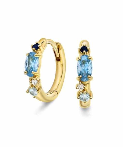 Gulldia Signatur Øreringer i sølv med zirkonia