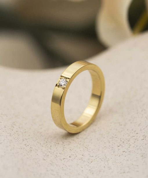 Alternative view of Alliansering i Gult Gull, Delta, 0,10 ct TWSI