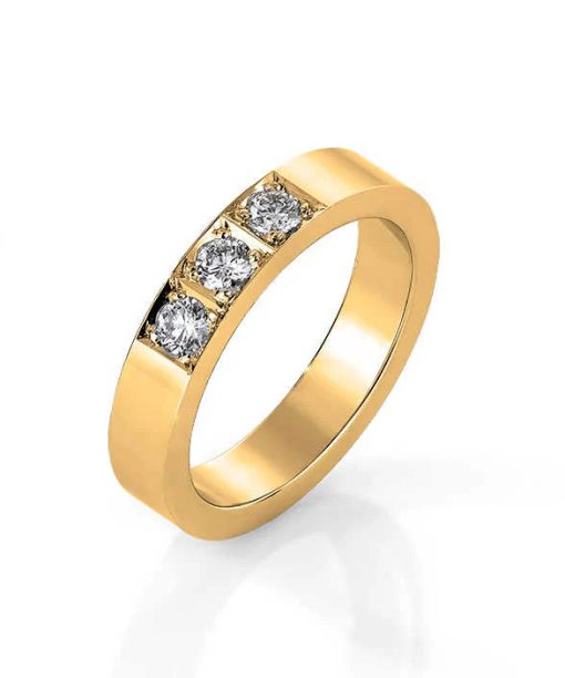 Alliansering i Gult Gull, Delta, 0,30 ct TWSI