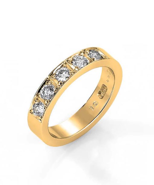 Alliansering i Gult Gull, Delta, 0,50 ct TWSI