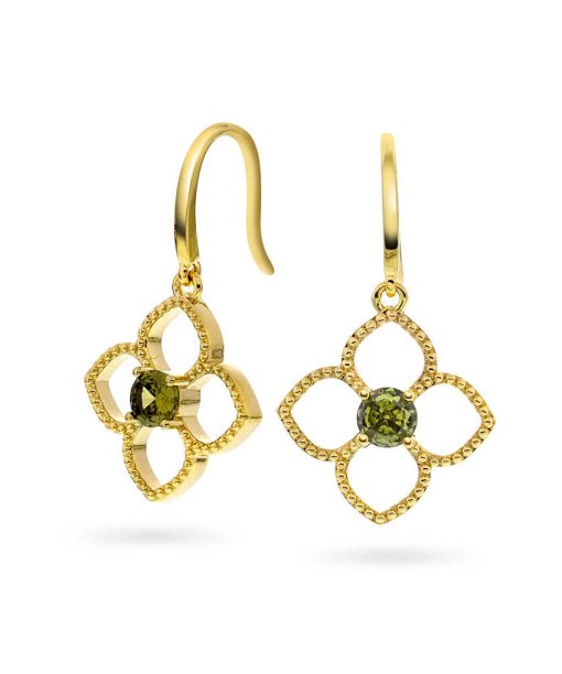 Ava øredobber i sølv med oliven zirkonia