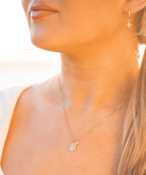 Alternative view of Madonna smykke i sølv med rosenkvarts