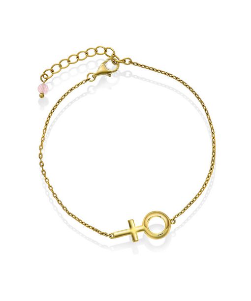 Femme armbånd i sølv med rosenkvarts