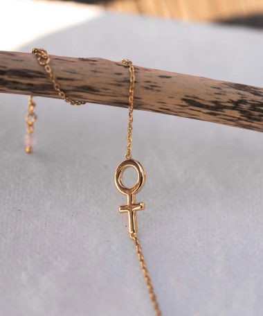 Alternative view of Femme armbånd i sølv med rosenkvarts