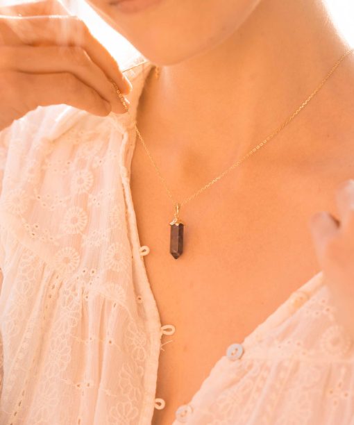 Alternative view of Intuition pendelsmykke i sølv, ametyst