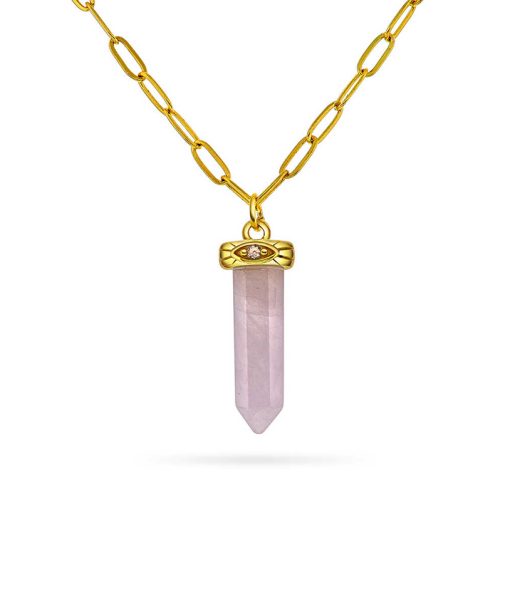 Guidance pendelsmykke sølv, rosenkvarts