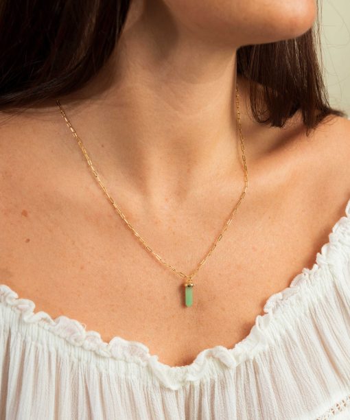 Alternative view of Guidance pendelsmykke i sølv, aventurin