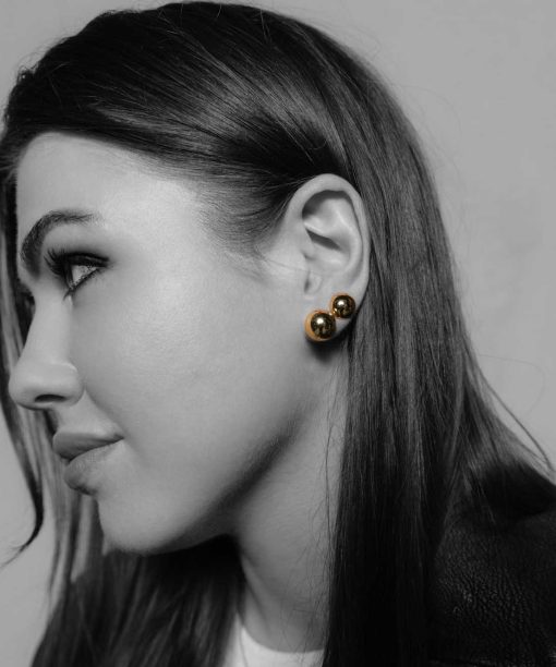 Alternative view of Fusion øredobber i sølv, 10 mm