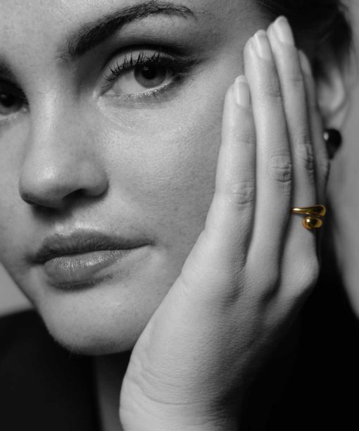 Alternative view of Edge ring i sølv, justerbar