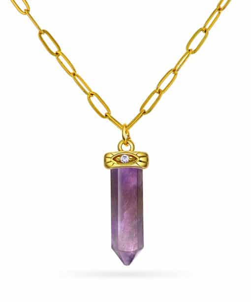 Guidance pendelsmykke sølv, ametyst