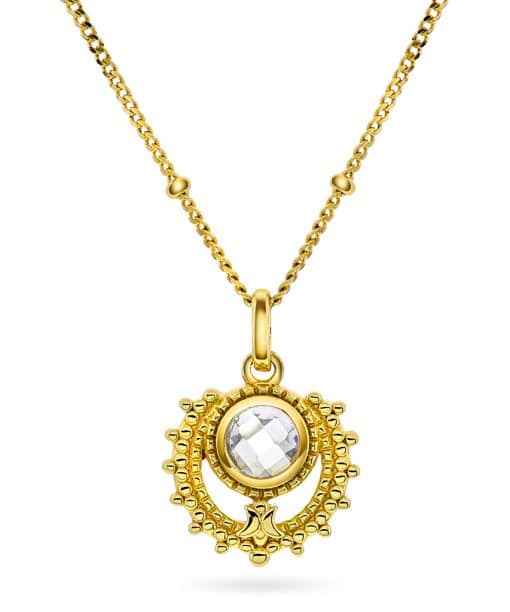 Føniks smykke i sølv med zirkonia