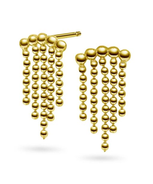 Trace øredobber i forgylt 925 sølv