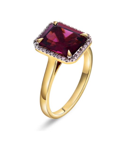 Ring i gull med diamant 0.11 ct WSI