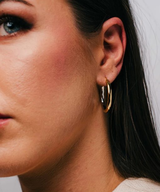 Alternative view of Binary øreringer i 925 sølv