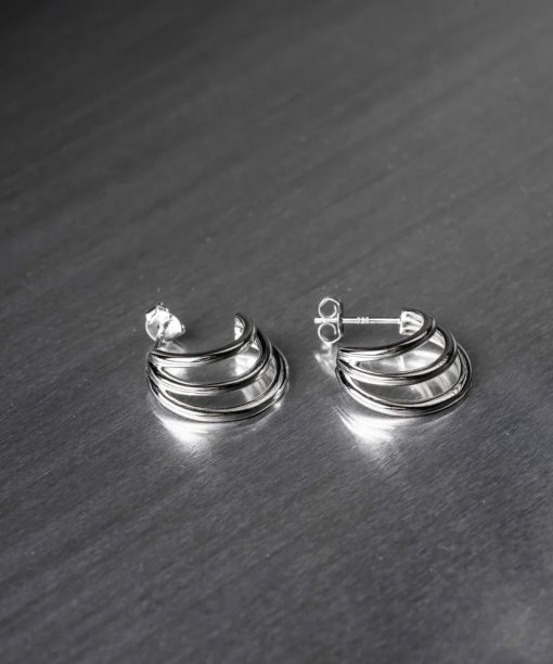 Alternative view of Wrap øredobber i 925 sølv