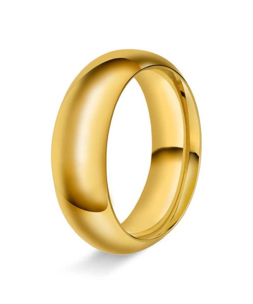 Halvrund/buet 7mm polert g