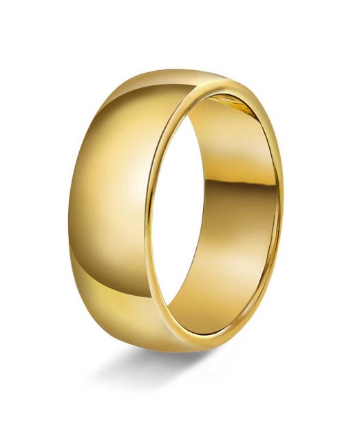 Hvelvet/flat 7mm polert g