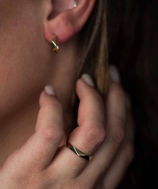 Alternative view of Fasettring i gull 3.2mm