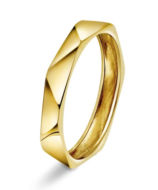 Fasettring i gull 3.2mm