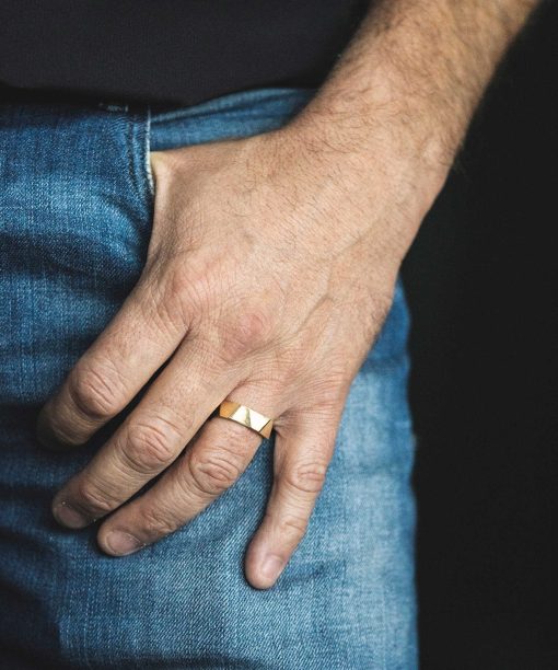 Alternative view of Fasettring i gull 5.1mm