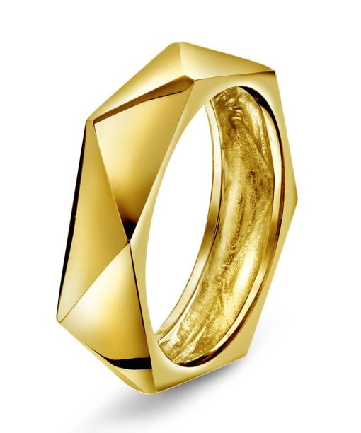 Fasettring i gull 5.1mm