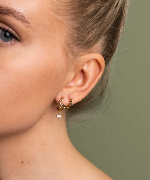 Alternative view of Shapes by Gulldia Sparkle øredobber i sølv med zirkonia