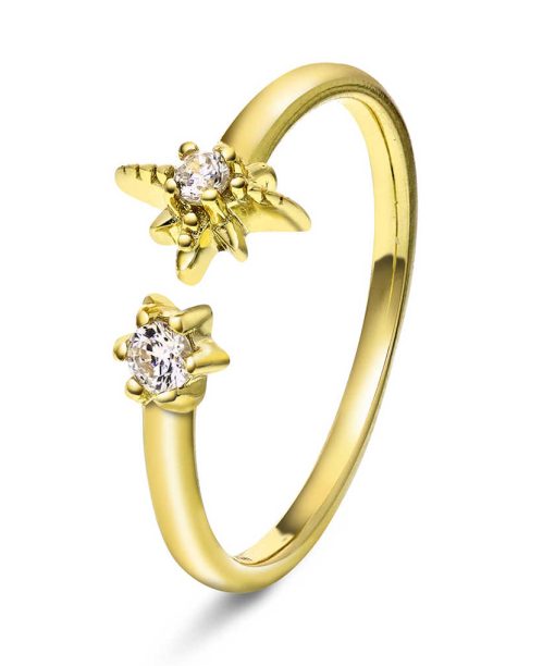 Shapes by Gulldia Star ring i sølv, justerbar