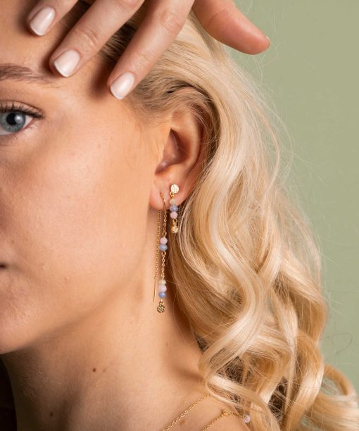 Alternative view of Shapes by Gulldia Fairy øredobber i sølv med krystall