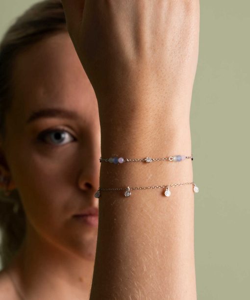 Alternative view of Shapes by Gulldia Fairy armbånd i sølv med krystall