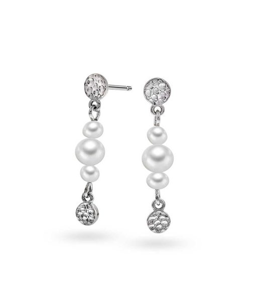 Fairy øredobber i sølv med perler