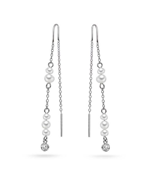 Fairy øredobber i sølv med perler