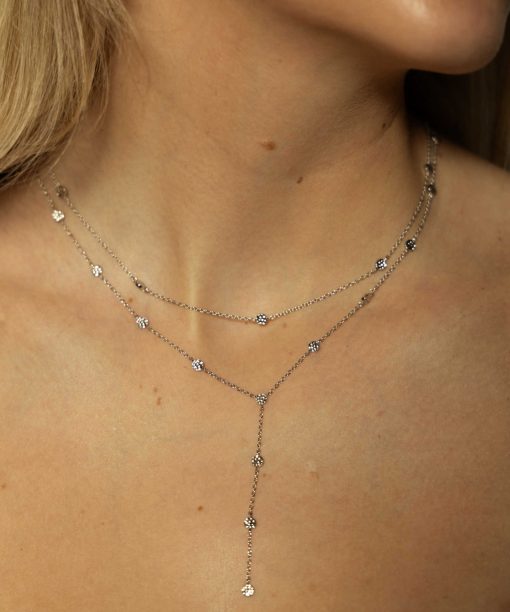 Alternative view of Heat double chain smykke i sølv