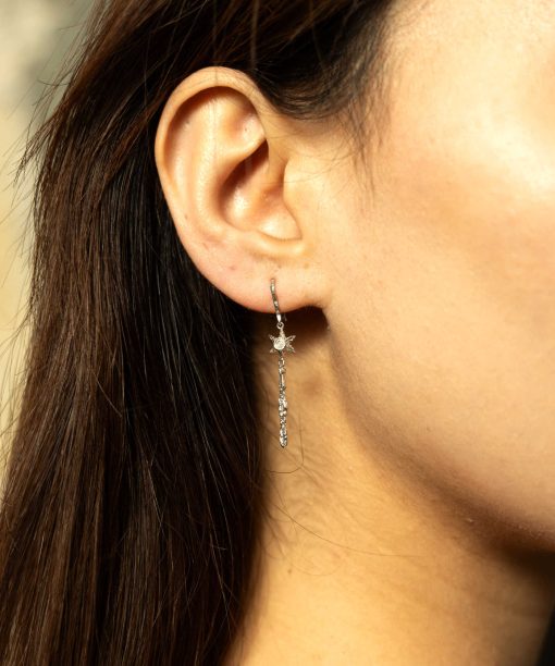 Alternative view of Maze øredobber i sølv