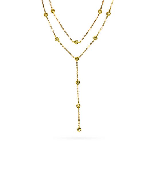 Heat double chain smykke i sølv