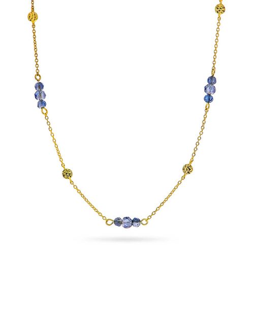 Fairy smykke i sølv, dyp blå