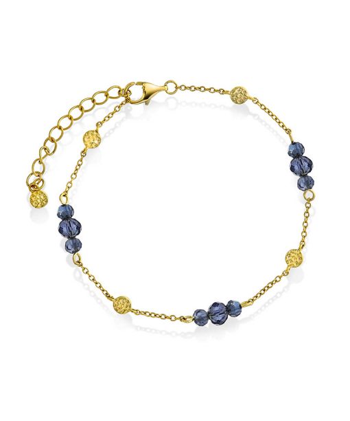 Fairy armbånd i sølv, dyp blå