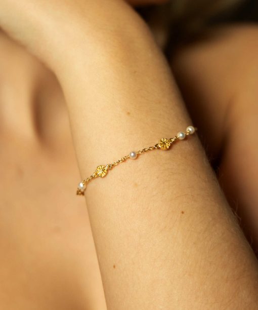 Alternative view of Spectre armbånd i sølv med perler