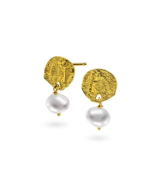 Hero øredobber i sølv med perle