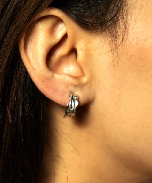 Alternative view of Lava øredobber i sølv