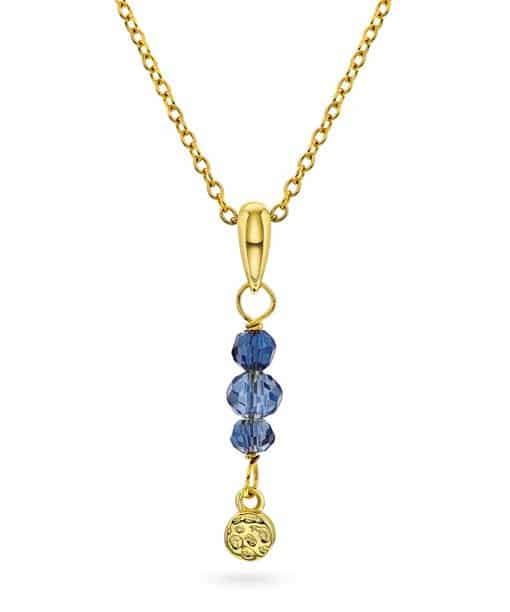 Fairy smykke i sølv, dyp blå