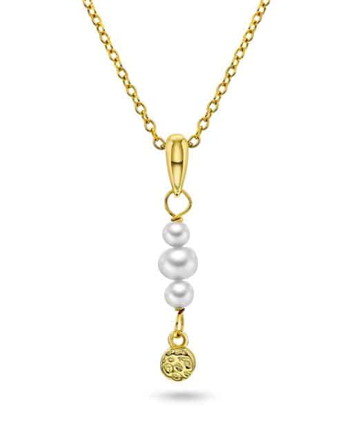 Fairy smykke i sølv med perler