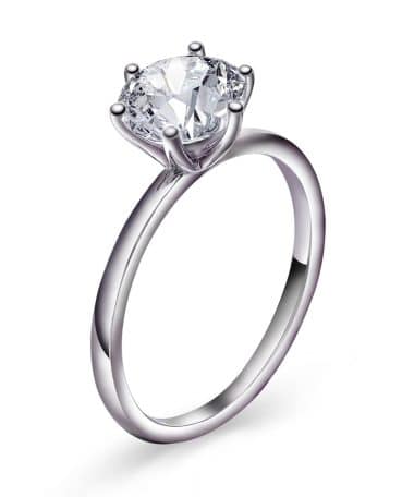 Chloe ring i sølv med blank zirkonia