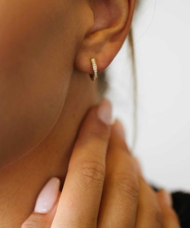 Alternative view of Christophersen Gult Gull Creoler med Diamanter