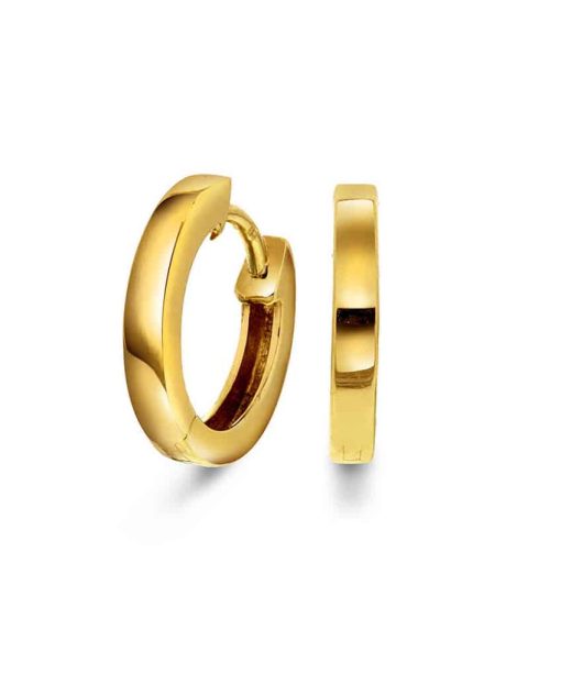 Øreringer i gull (12.5mm)